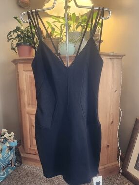 foley and corinna sequin dress NEW FOLEY + CORINNA Long Sleeve Burnout Jersey Knot DRESS SIZE L $385 BLACK